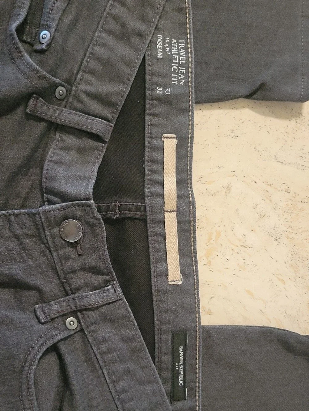 Banana Republic Slim Straight Men's Pants in Dark Navy